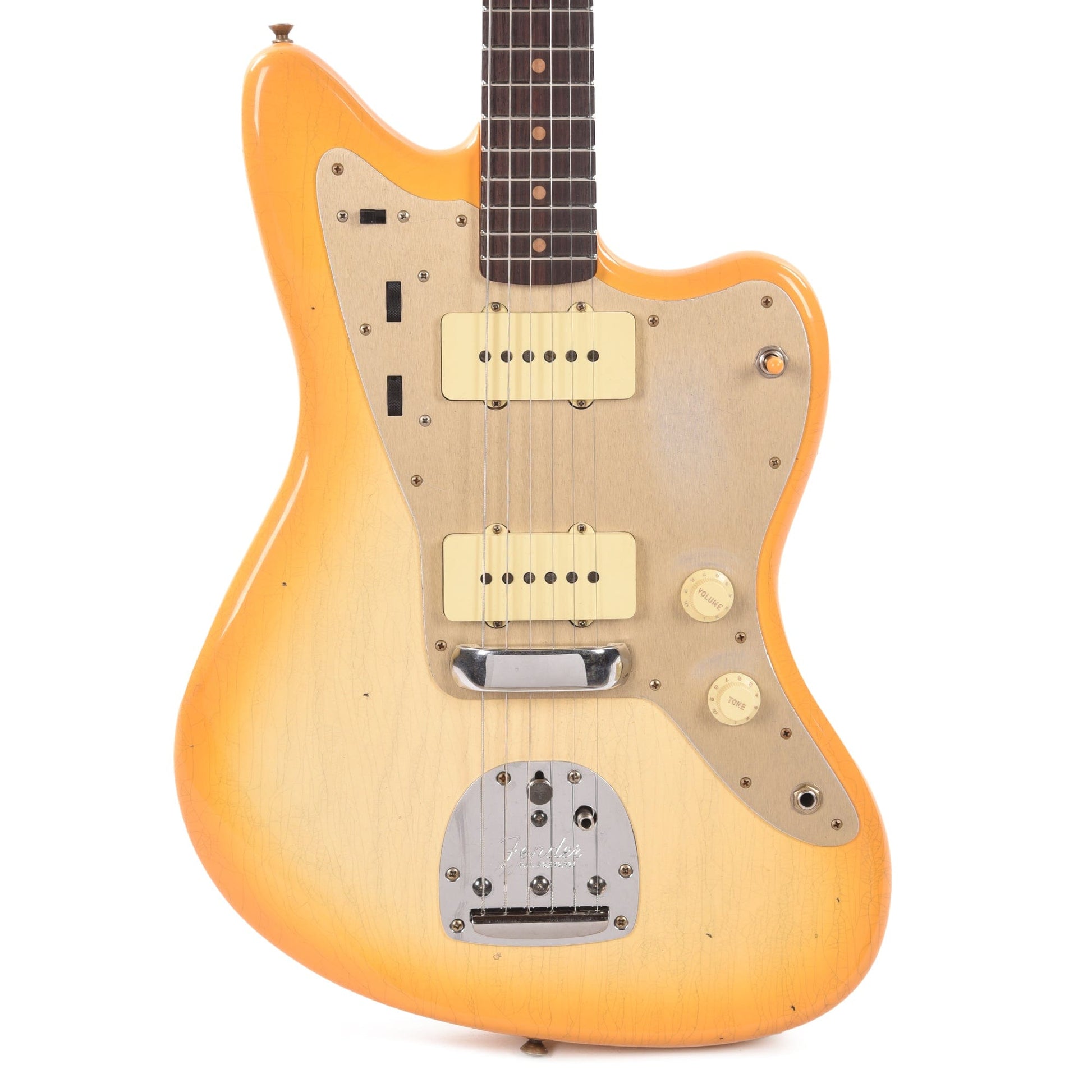 Fender Custom Shop 1959 Jazzmaster Ash "Chicago Special" Journeyman Relic Super Aged White Blonde w/Butterscotch Blonde Burst Electric Guitars / Solid Body