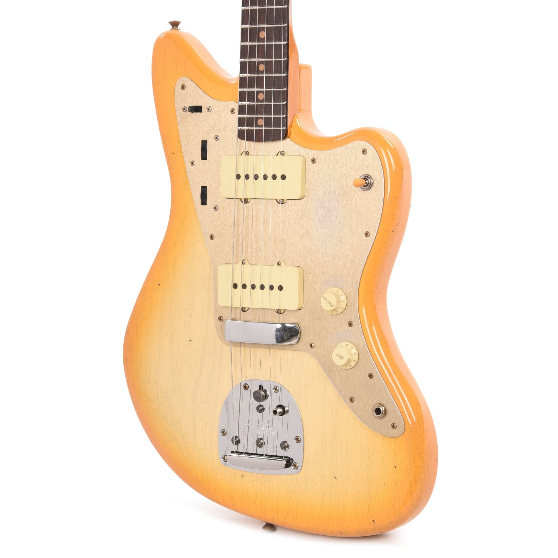 Fender Custom Shop 1959 Jazzmaster Ash "Chicago Special" Journeyman Relic Super Aged White Blonde w/Butterscotch Blonde Burst Electric Guitars / Solid Body