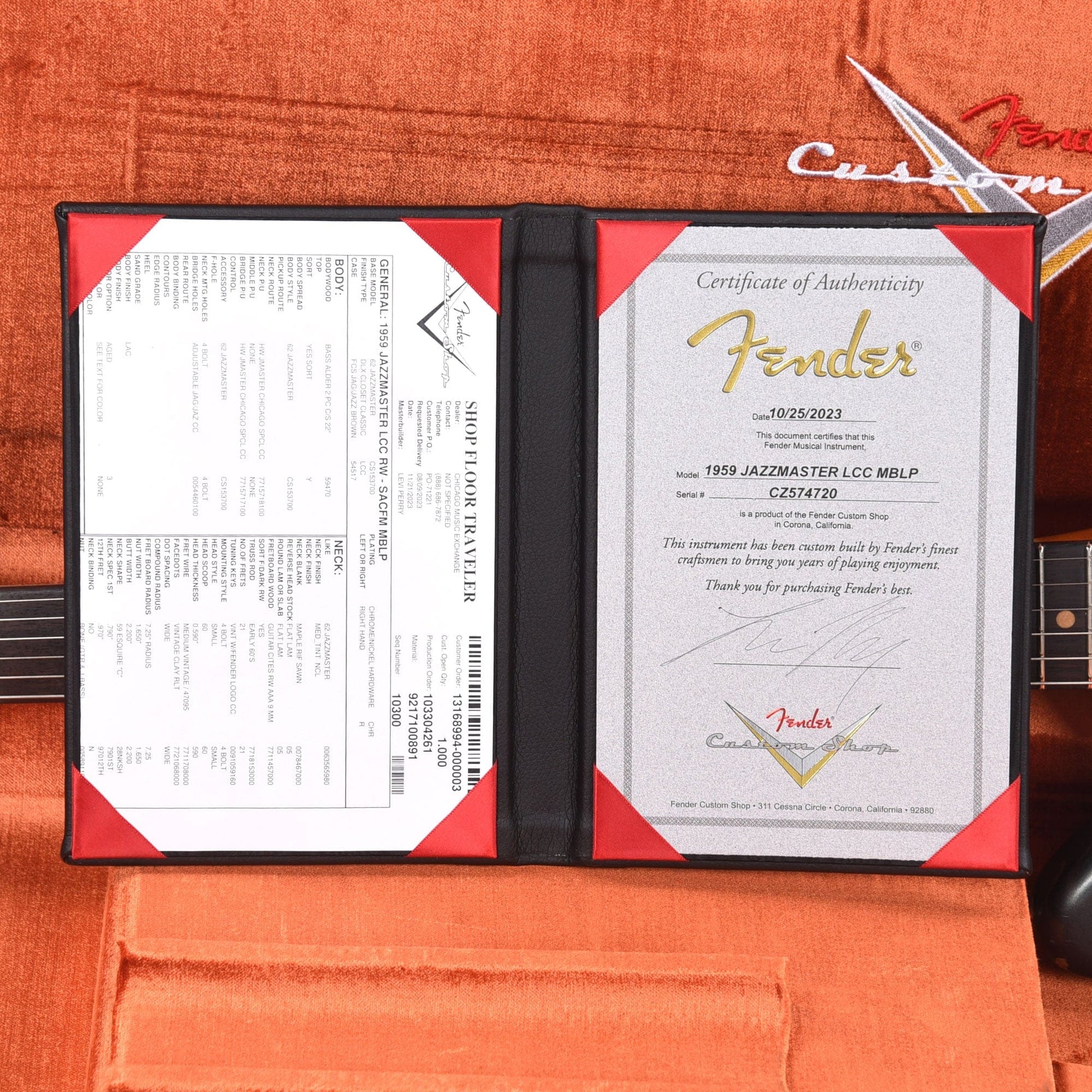 Fender Custom Shop 1959 Jazzmaster "Chicago Special" Deluxe Closet Classic Super Aged Charcoal Frost Metallic Masterbuilt by Levi Perry Electric Guitars / Solid Body