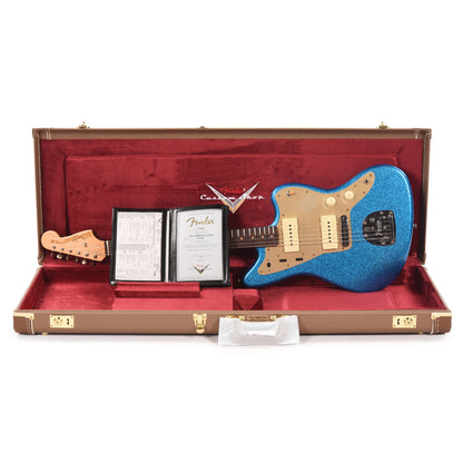 Fender Custom Shop 1959 Jazzmaster "Chicago Special" Journeyman Relic Super Faded Aged Blue Sparkle Electric Guitars / Solid Body