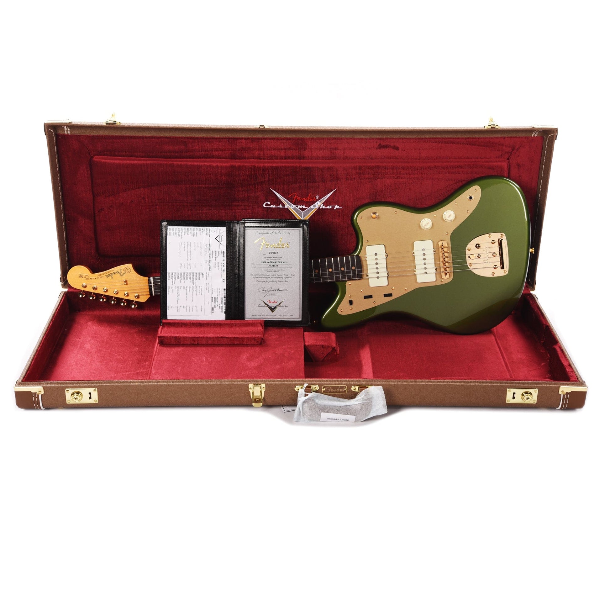 Fender Custom Shop 1959 Jazzmaster "Chicago Special" NOS Aged Cadillac Green w/Gold Hardware Electric Guitars / Solid Body
