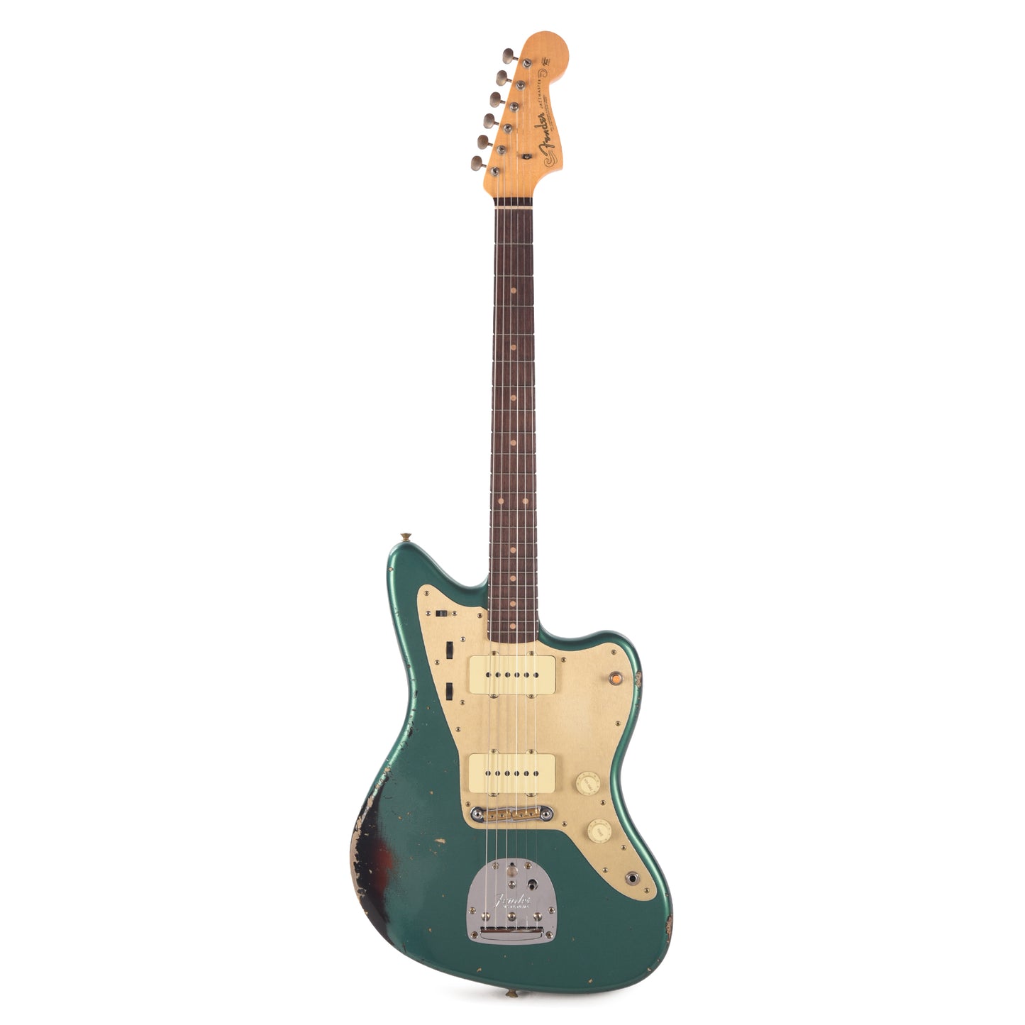 Fender Custom Shop 1959 Jazzmaster "Chicago Special" Relic British Racing Green over Wide Fade 3-Color Sunburst Electric Guitars / Solid Body