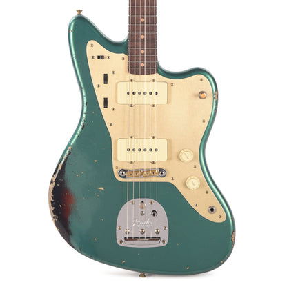 Fender Custom Shop 1959 Jazzmaster "Chicago Special" Relic British Racing Green over Wide Fade 3-Color Sunburst Electric Guitars / Solid Body