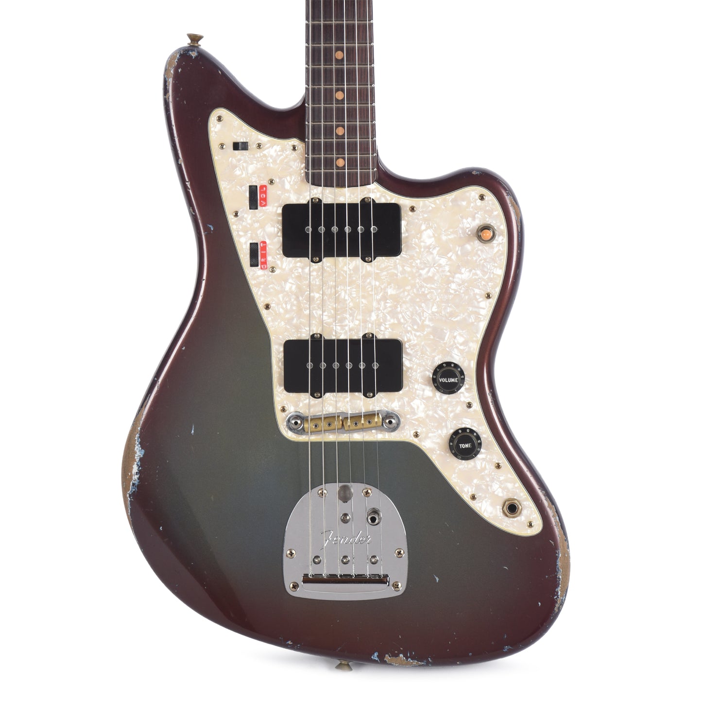 Fender Custom Shop 1959 Jazzmaster "Chicago Special" Relic No-Stripe Competition Burgundy Master Built by Levi Perry Electric Guitars / Solid Body