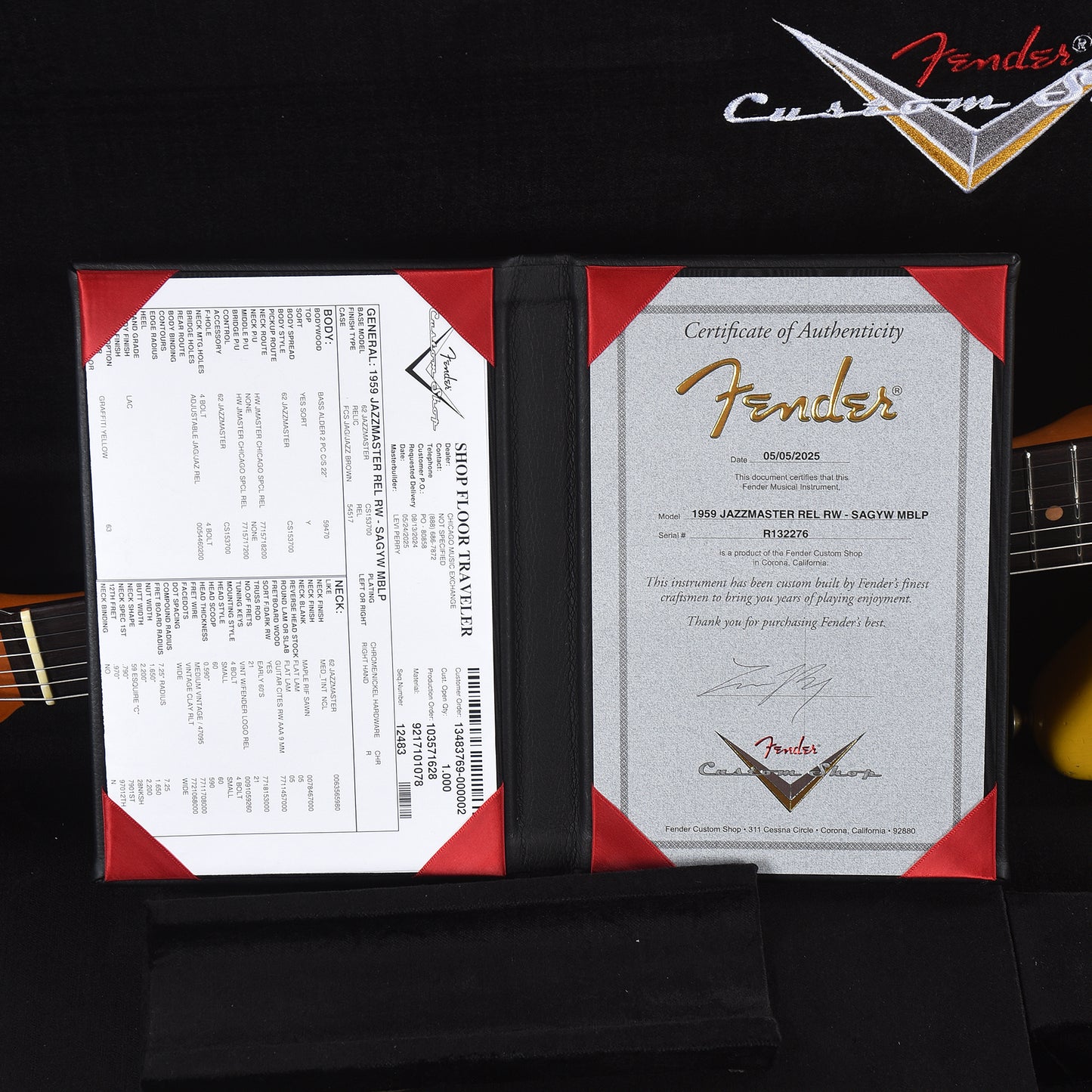 Fender Custom Shop 1959 Jazzmaster "Chicago Special" Relic Super Aged Graffiti Yellow Master Built by Levi Perry Electric Guitars / Solid Body