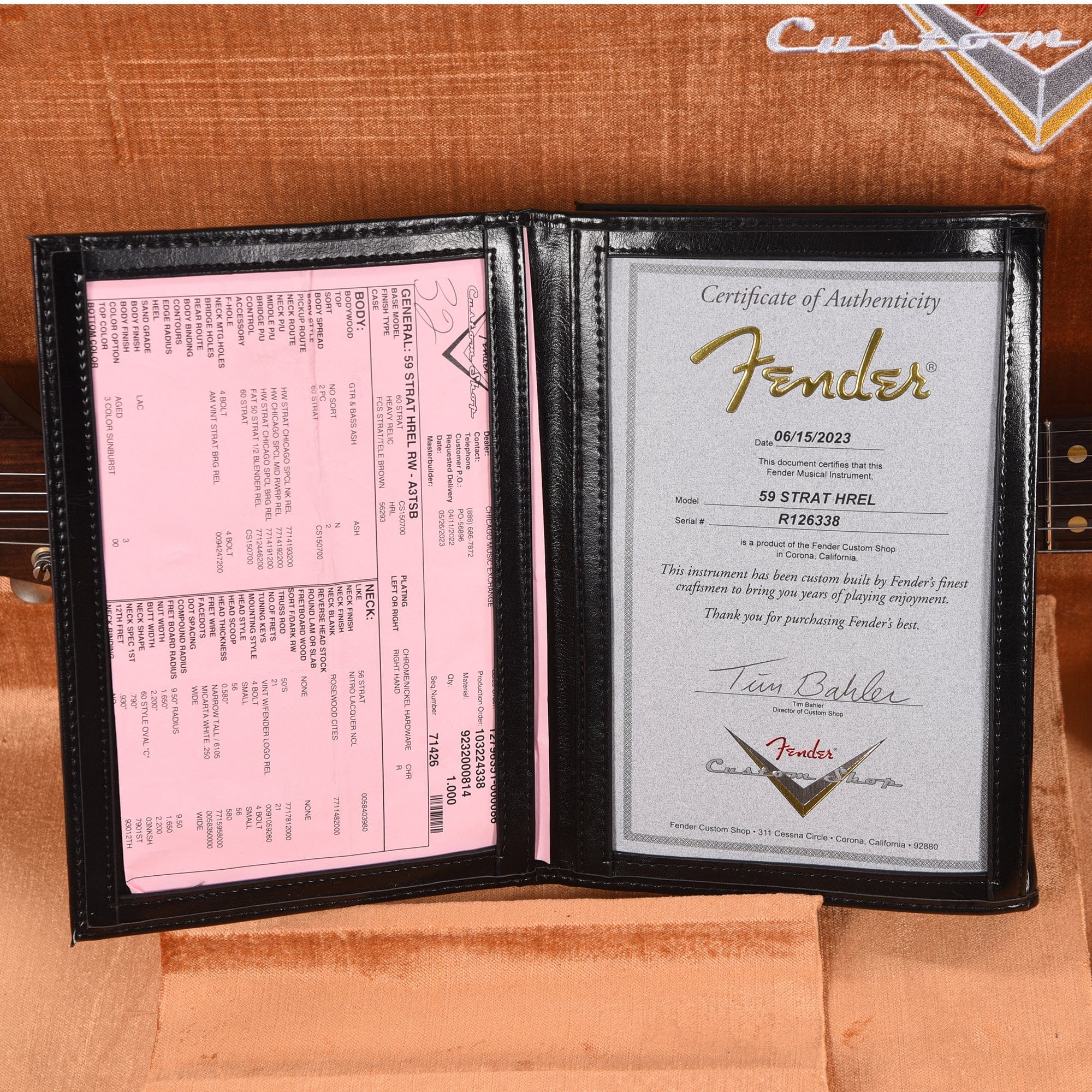 Fender Custom Shop 1959 Stratocaster Ash 