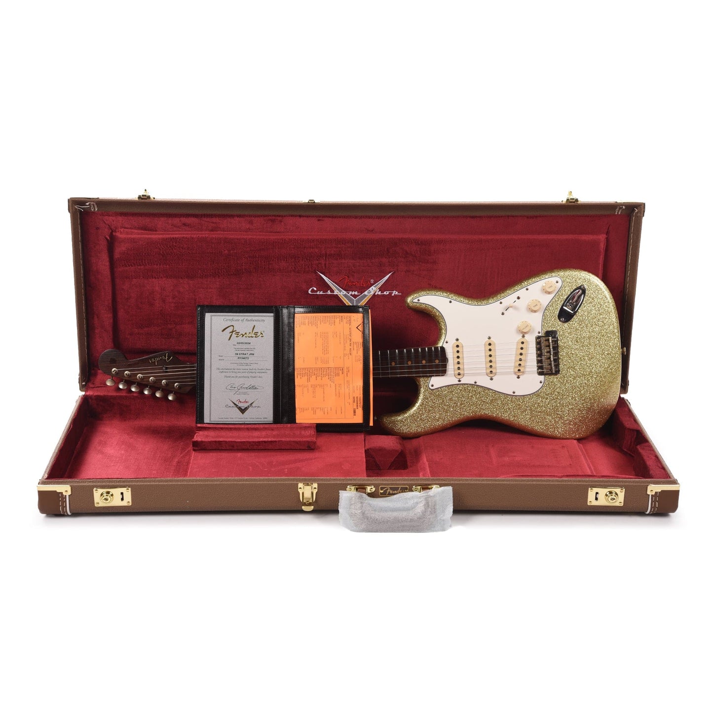Fender Custom Shop 1959 Stratocaster "Chicago Special" Journeyman Aged Gold Sparkle w/Rosewood Neck Electric Guitars / Solid Body