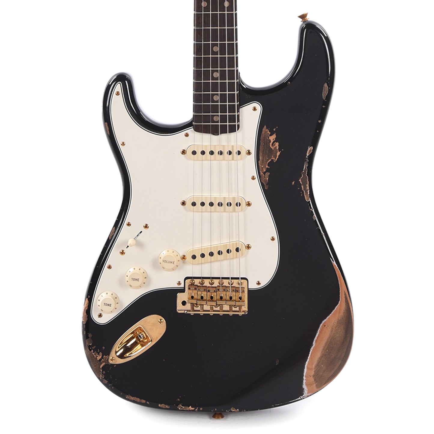 Fender Custom Shop 1959 Stratocaster "Chicago Special" LEFTY Heavy Relic Aged Black w/Rosewood Neck & Gold Hardware Electric Guitars / Solid Body