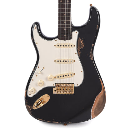 Fender Custom Shop 1959 Stratocaster "Chicago Special" LEFTY Heavy Relic Aged Black w/Rosewood Neck & Gold Hardware Electric Guitars / Solid Body