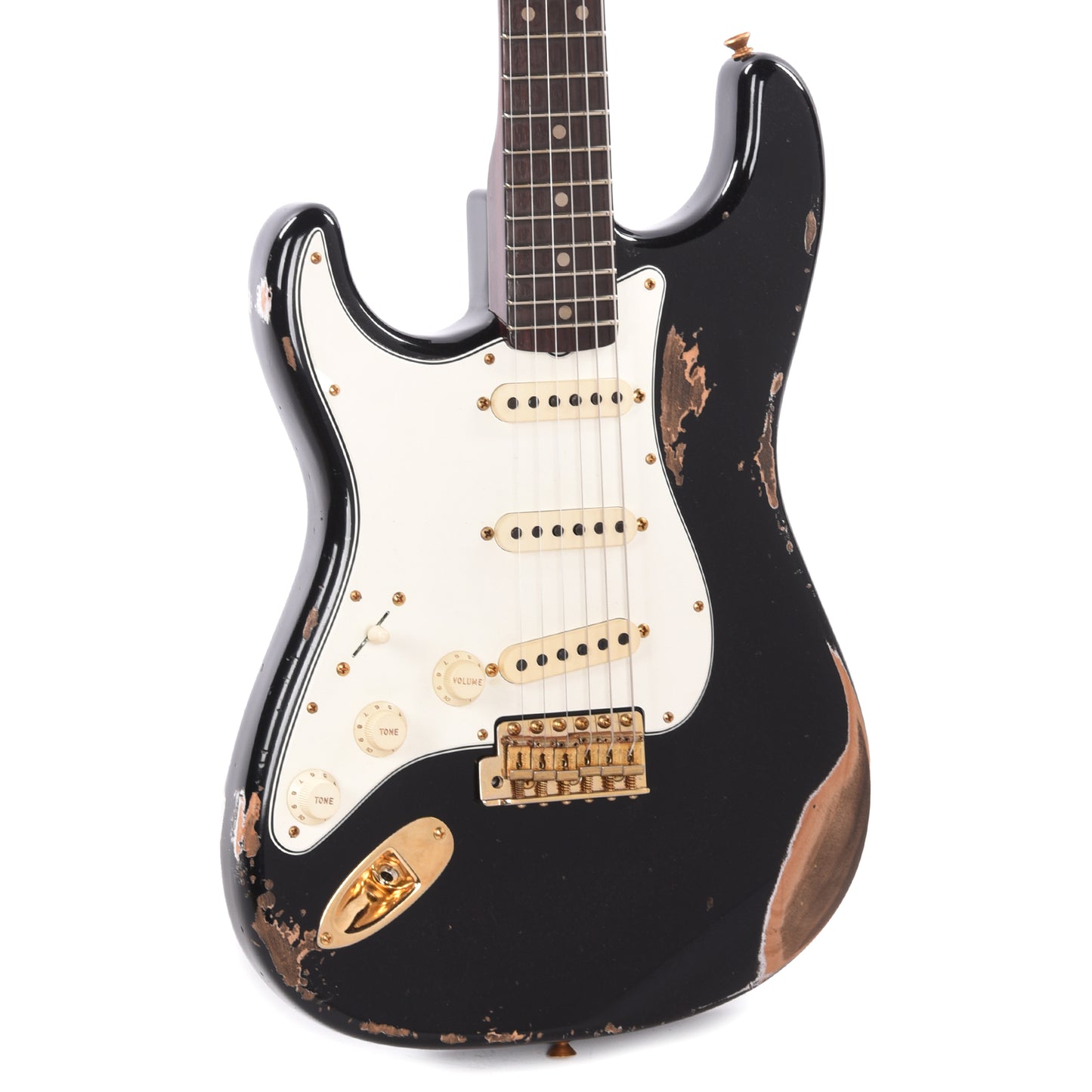 Fender Custom Shop 1959 Stratocaster "Chicago Special" LEFTY Heavy Relic Aged Black w/Rosewood Neck & Gold Hardware Electric Guitars / Solid Body