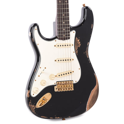Fender Custom Shop 1959 Stratocaster "Chicago Special" LEFTY Heavy Relic Aged Black w/Rosewood Neck & Gold Hardware Electric Guitars / Solid Body