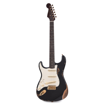 Fender Custom Shop 1959 Stratocaster "Chicago Special" LEFTY Heavy Relic Aged Black w/Rosewood Neck & Gold Hardware Electric Guitars / Solid Body