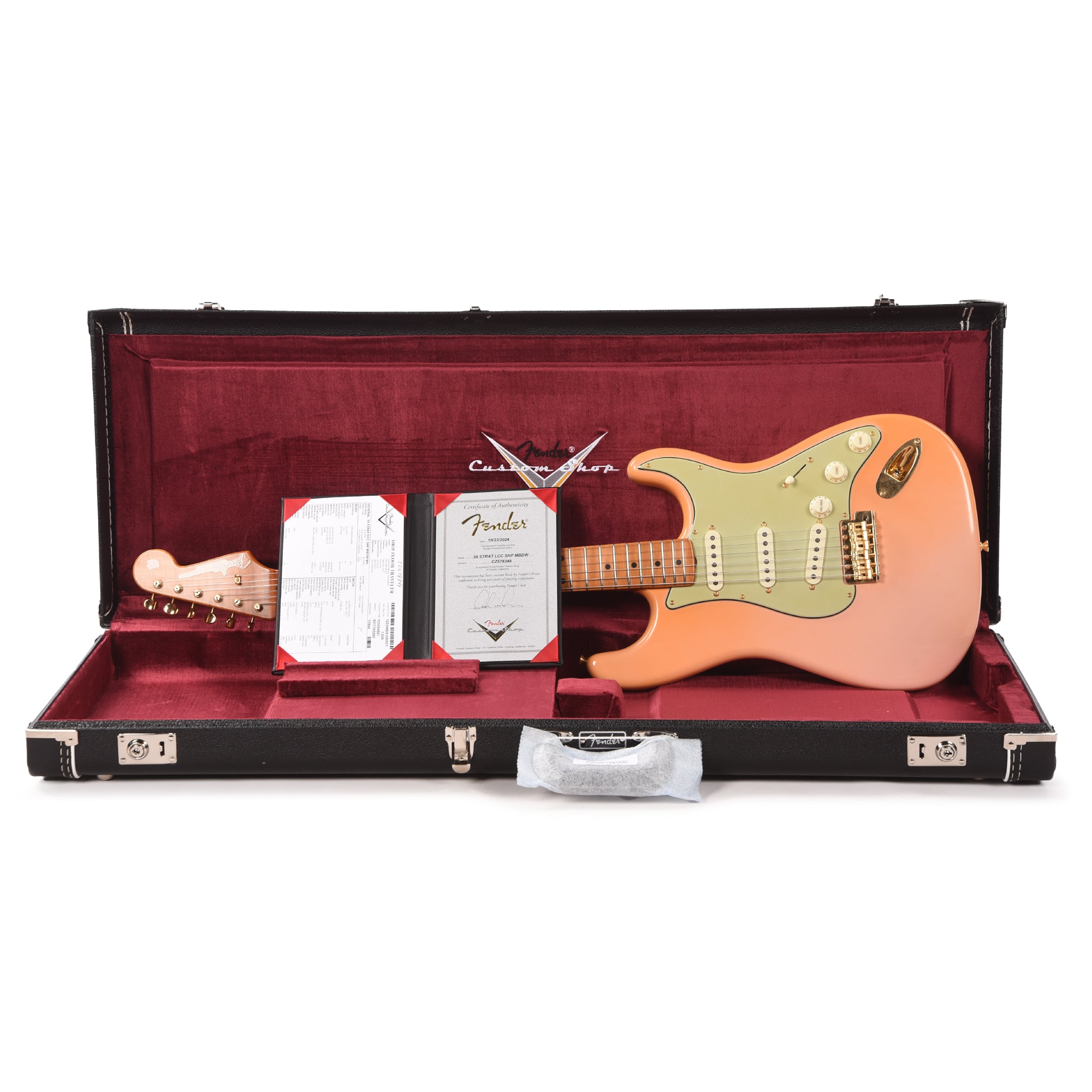 Fender Custom Shop 1959 Stratocaster Deluxe Closet Classic Aged Shell Pink Master Built by Dale Wilson w/Gold Hardware & AA Flame Neck Electric Guitars / Solid Body