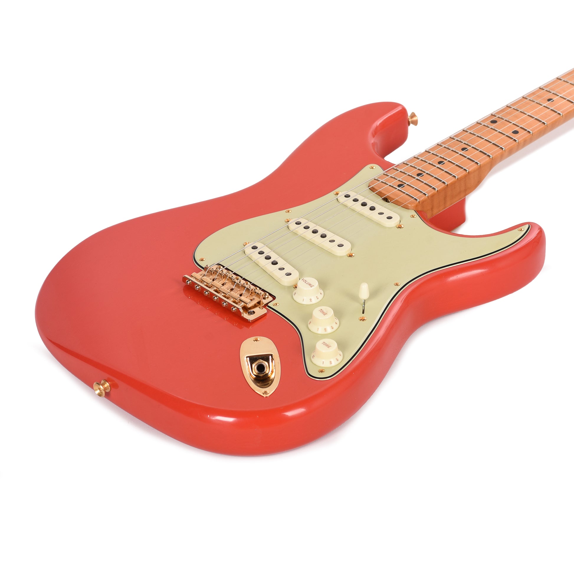 Fender Custom Shop 1959 Stratocaster Deluxe Closet Classic Faded Fiesta Red Master Built by Dale Wilson w/Gold Hardware & AA Flame Neck Electric Guitars / Solid Body