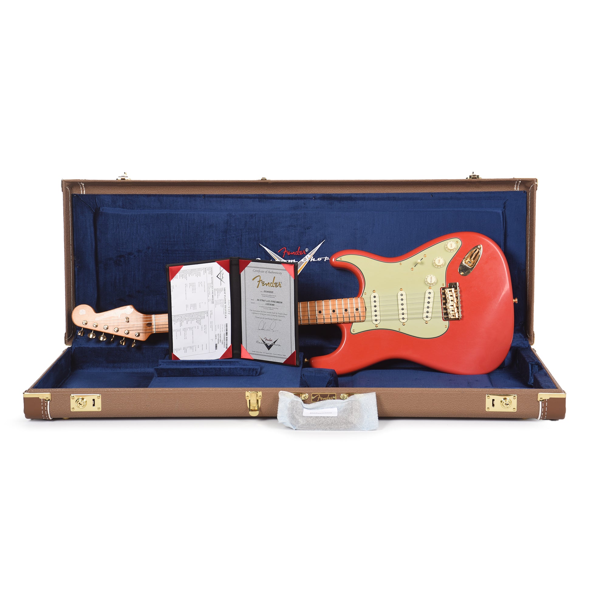 Fender Custom Shop 1959 Stratocaster Deluxe Closet Classic Faded Fiesta Red Master Built by Dale Wilson w/Gold Hardware & AA Flame Neck Electric Guitars / Solid Body