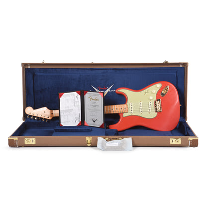 Fender Custom Shop 1959 Stratocaster Deluxe Closet Classic Faded Fiesta Red Master Built by Dale Wilson w/Gold Hardware & AA Flame Neck Electric Guitars / Solid Body