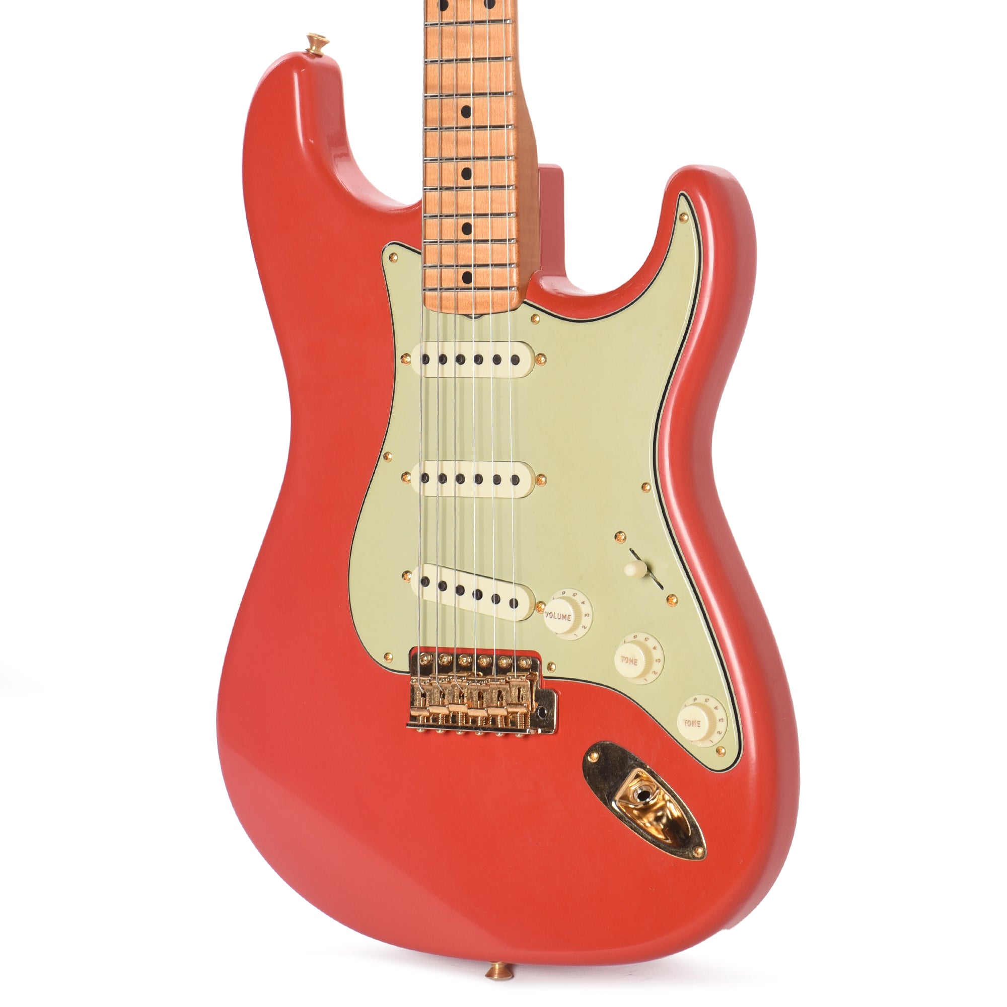 Fender Custom Shop 1959 Stratocaster Deluxe Closet Classic Faded Fiesta Red Master Built by Dale Wilson w/Gold Hardware & AA Flame Neck Electric Guitars / Solid Body