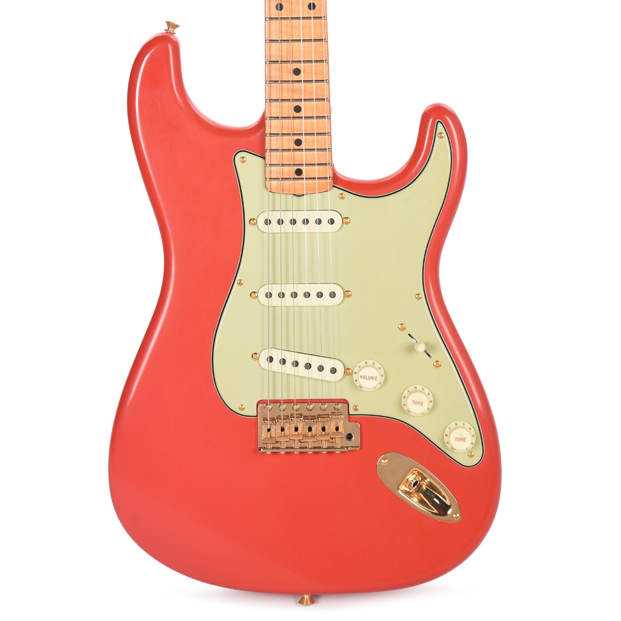 Fender Custom Shop 1959 Stratocaster Deluxe Closet Classic Faded Fiesta Red Master Built by Dale Wilson w/Gold Hardware & AA Flame Neck Electric Guitars / Solid Body
