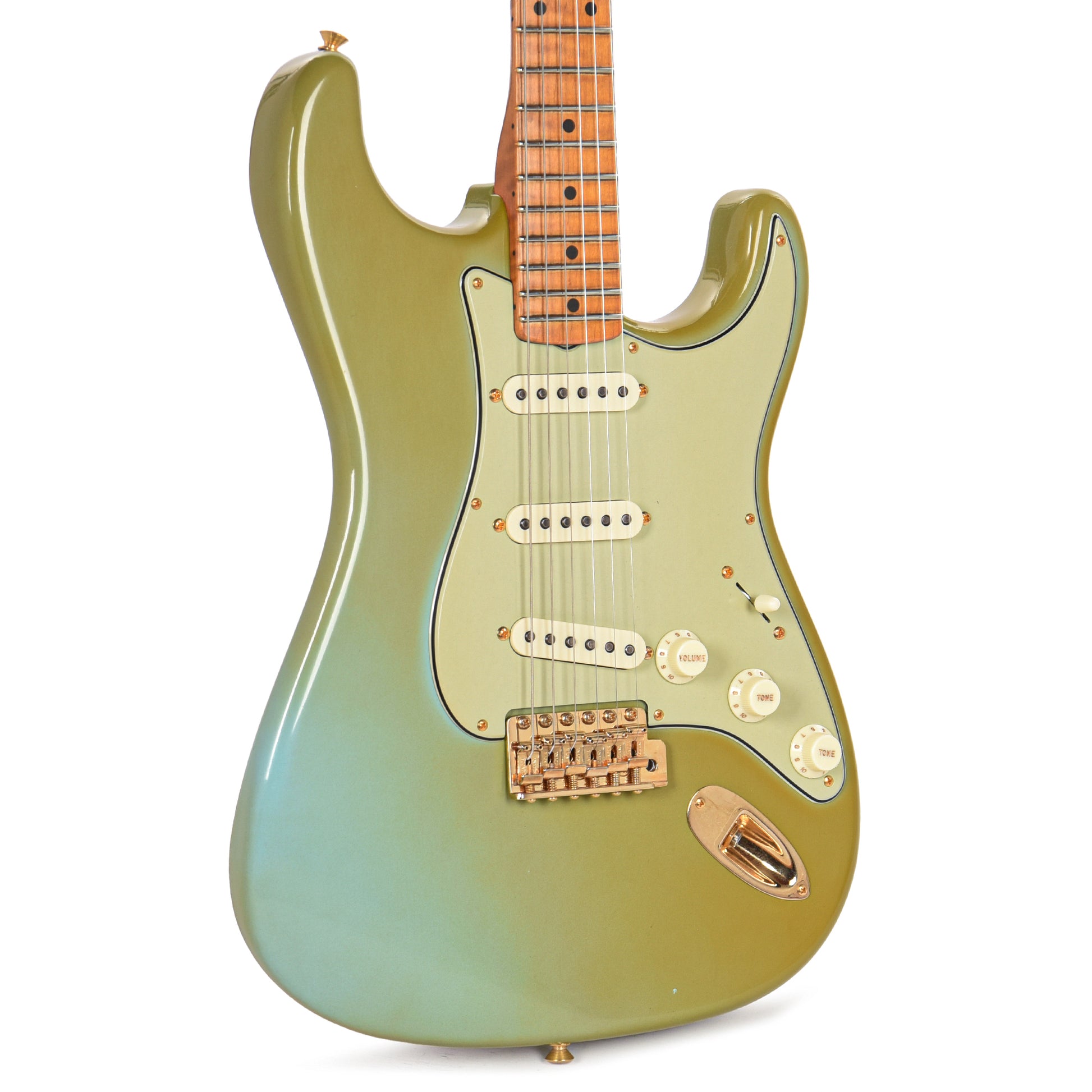 Fender Custom Shop 1959 Stratocaster Deluxe Closet Classic Super Aged Sonic Blue Master Built by Dale Wilson w/Gold Hardware & AA Flame Neck Electric Guitars / Solid Body