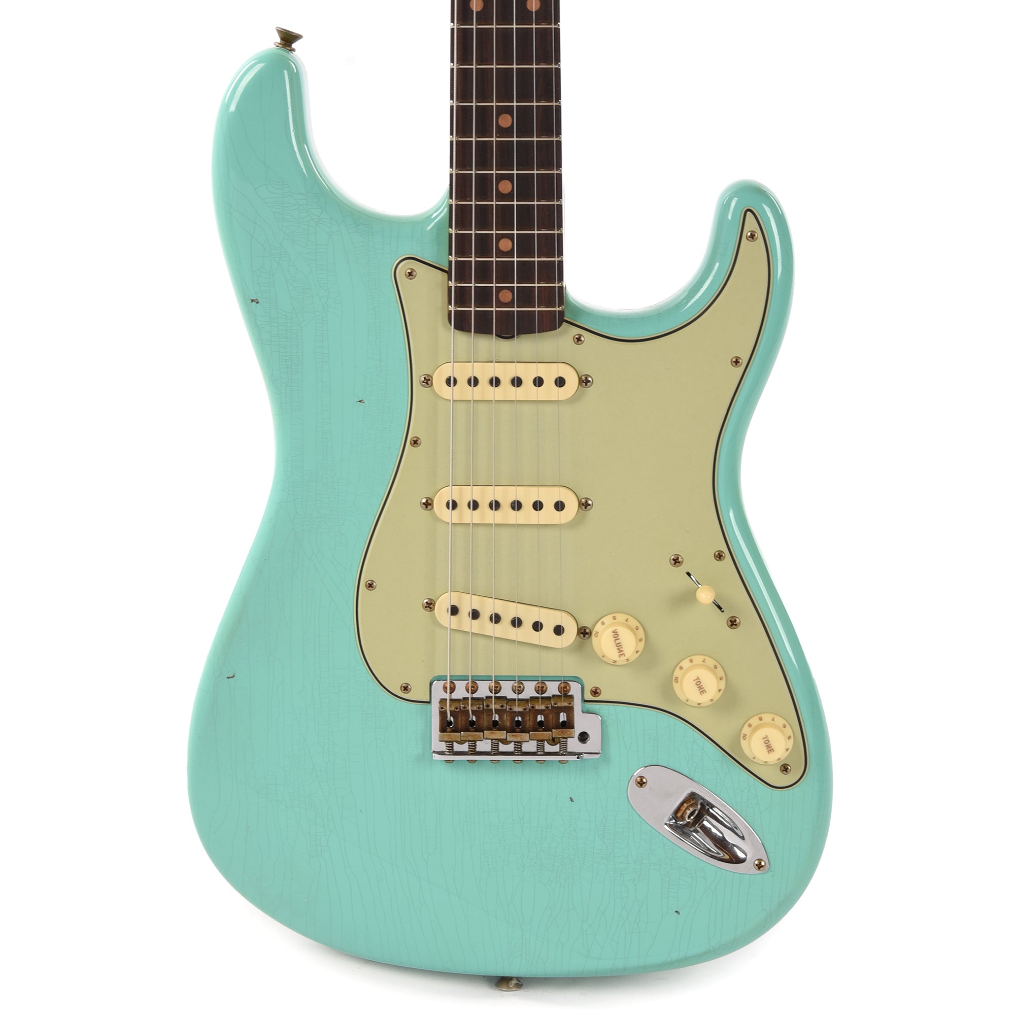 Fender Custom Shop 1959 Stratocaster Journeyman Relic Faded Aged Sea Foam Green Electric Guitars / Solid Body