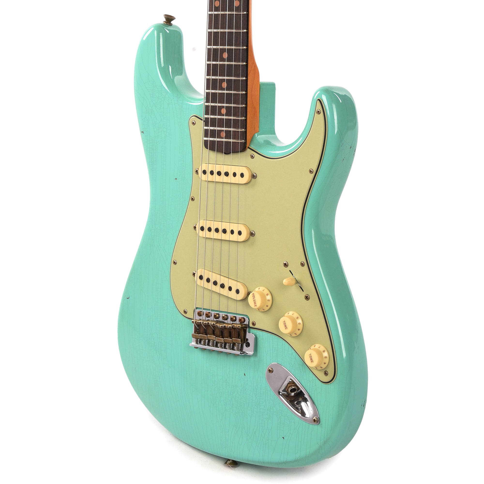 Fender Custom Shop 1959 Stratocaster Journeyman Relic Faded Aged Sea Foam Green Electric Guitars / Solid Body