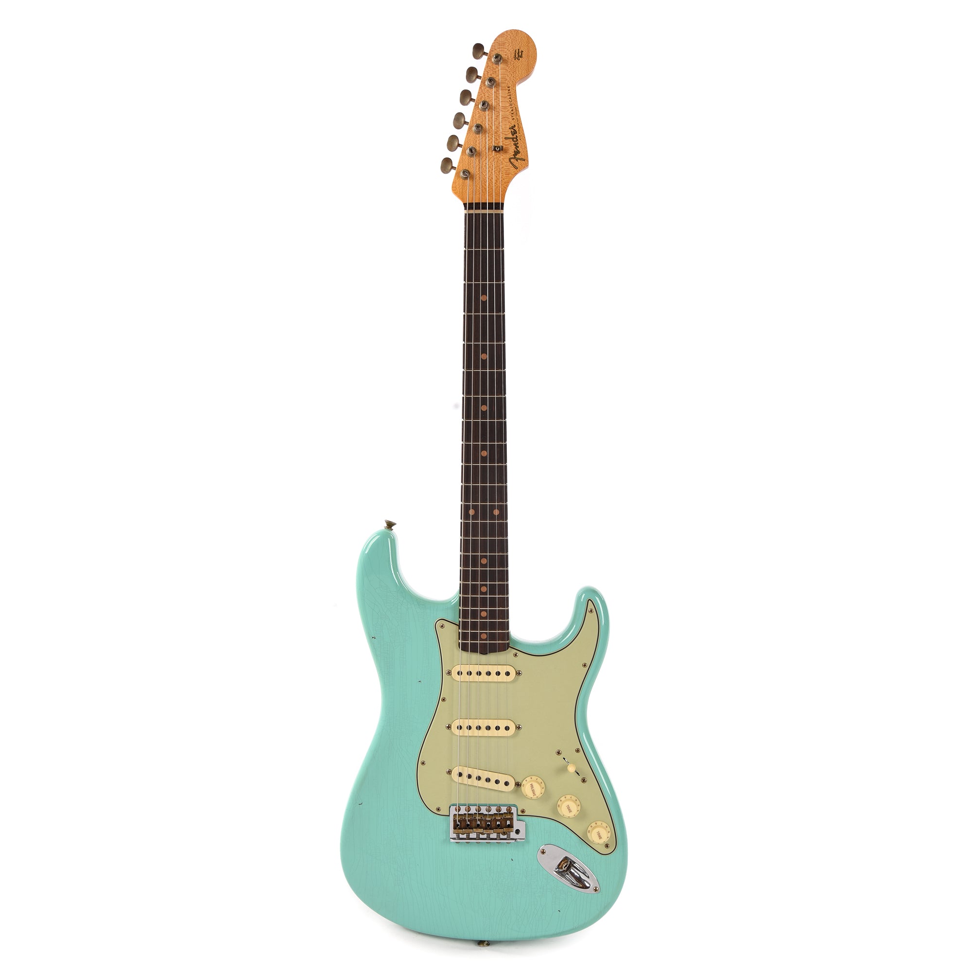 Fender Custom Shop 1959 Stratocaster Journeyman Relic Faded Aged Sea Foam Green Electric Guitars / Solid Body