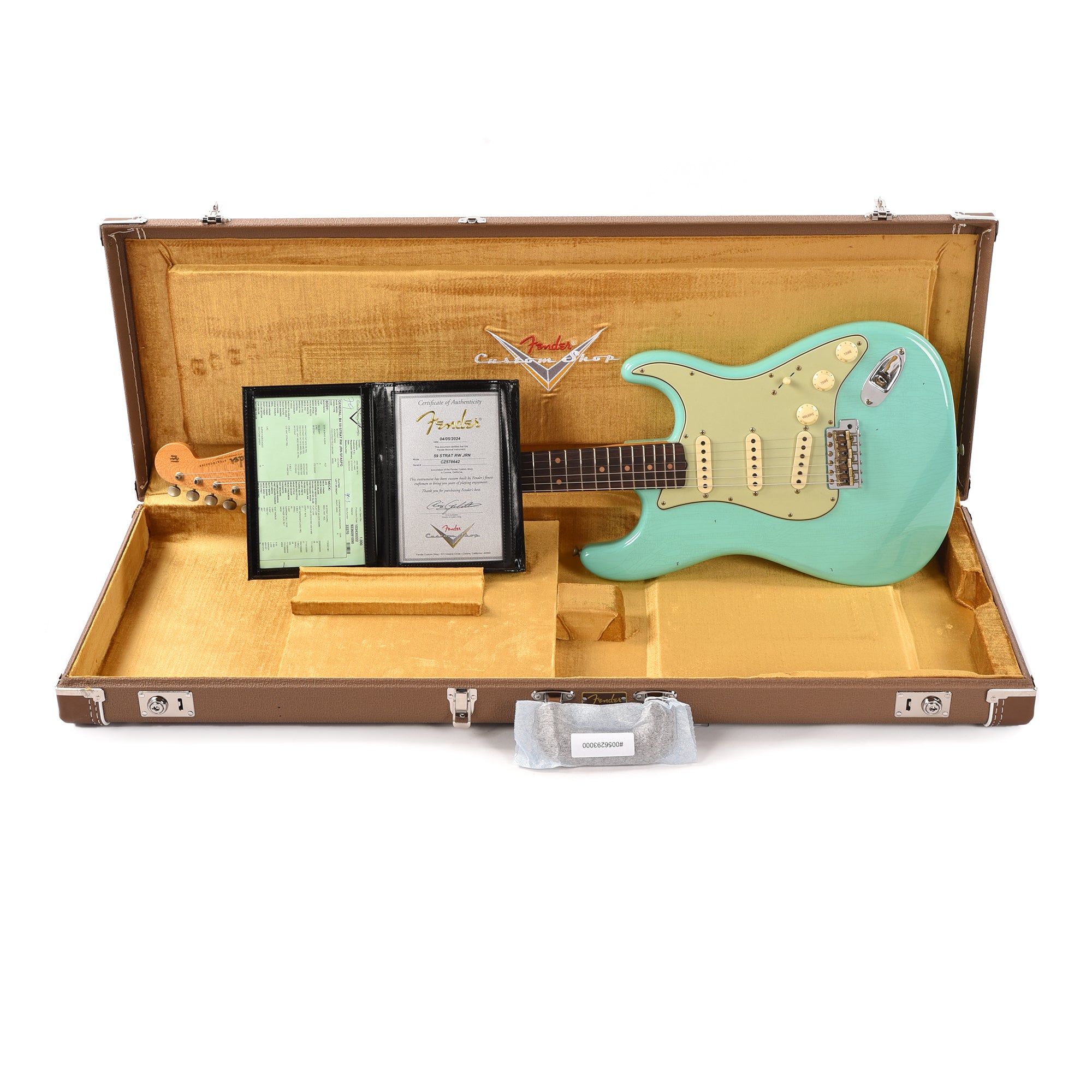 Fender Custom Shop 1959 Stratocaster Journeyman Relic Faded Aged Sea Foam Green Electric Guitars / Solid Body