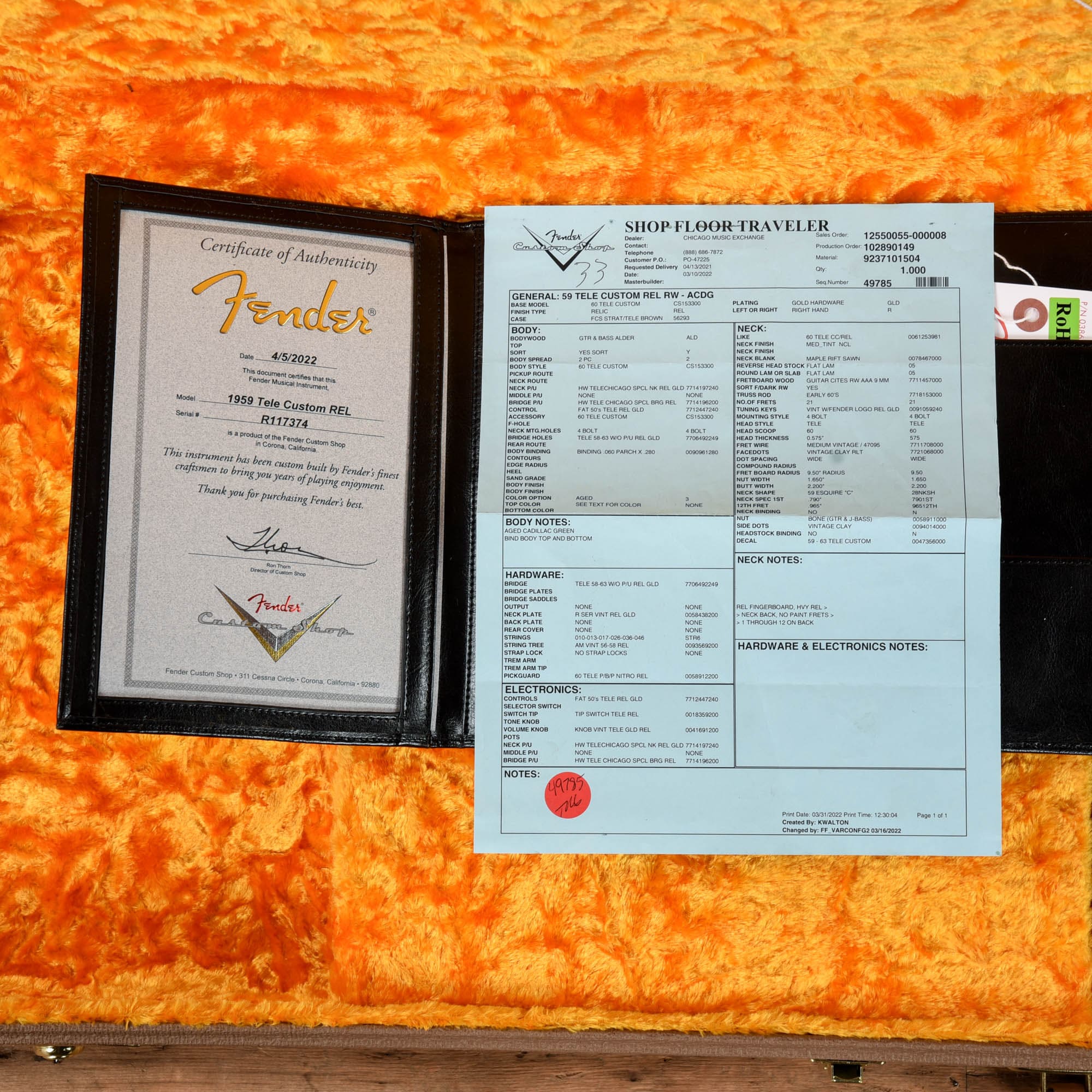 Fender Custom Shop 1959 Telecaster Custom 