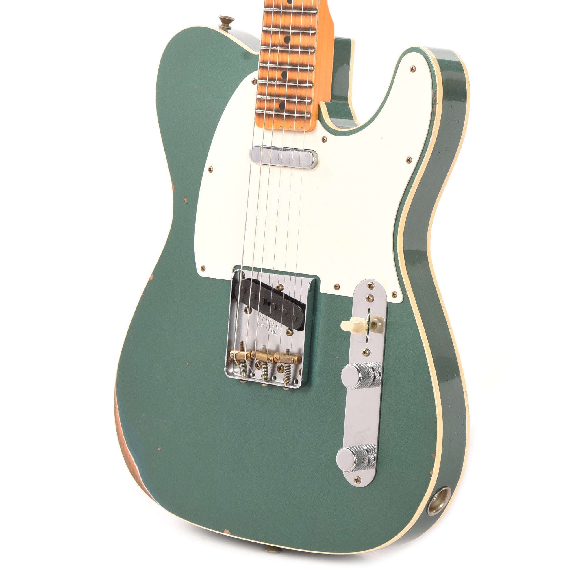 Fender Custom Shop 1959 Telecaster Custom Relic Aged Sherwood Green Metallic Electric Guitars / Solid Body