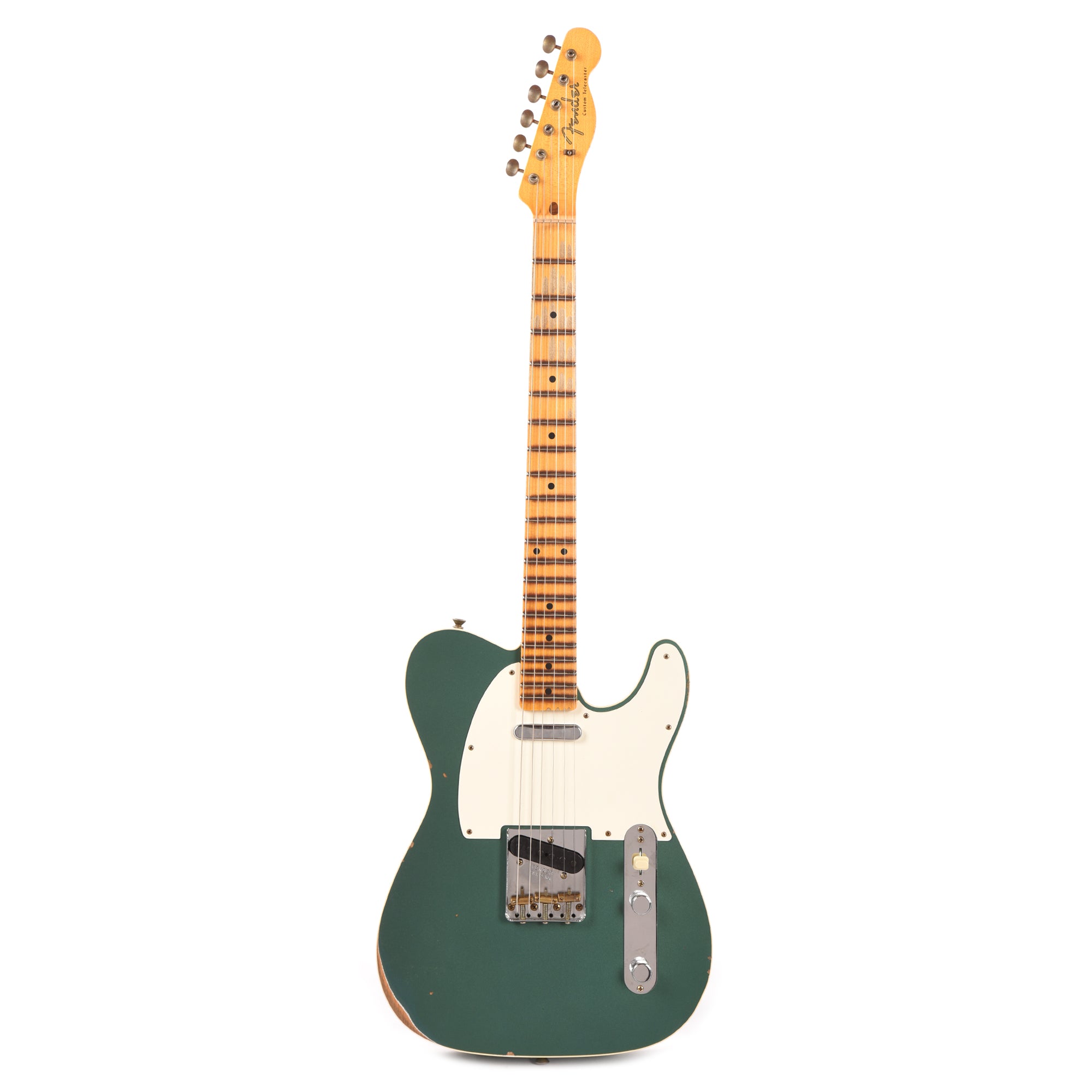 Fender Custom Shop 1959 Telecaster Custom Relic Aged Sherwood Green Metallic Electric Guitars / Solid Body