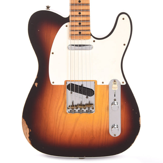 Fender Custom Shop 1959 Telecaster Custom Relic Wide-Fade Chocolate 3-Color Sunburst Electric Guitars / Solid Body