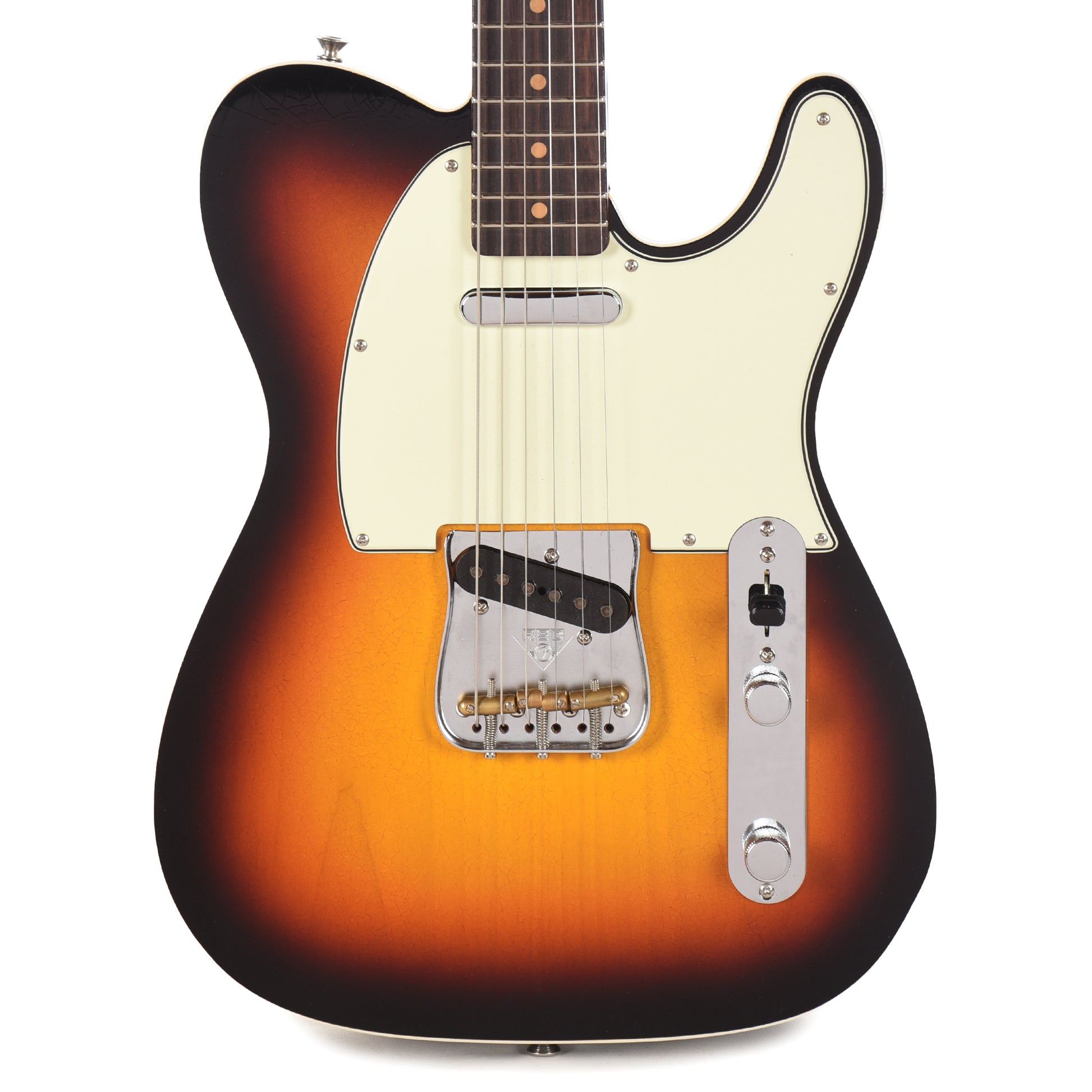 Fender Custom Shop 1960 Custom Telecaster Deluxe Closet Classic Faded/Aged 3-Color Sunburst Electric Guitars / Solid Body
