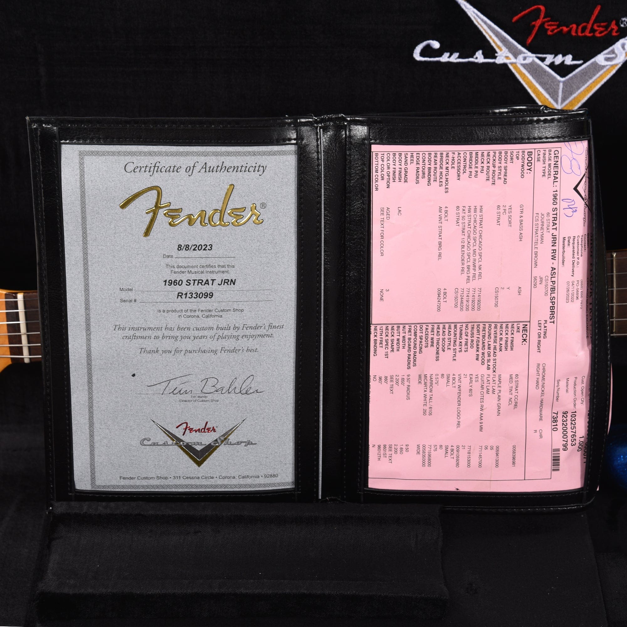 Fender Custom Shop 1960 Stratocaster Ash 