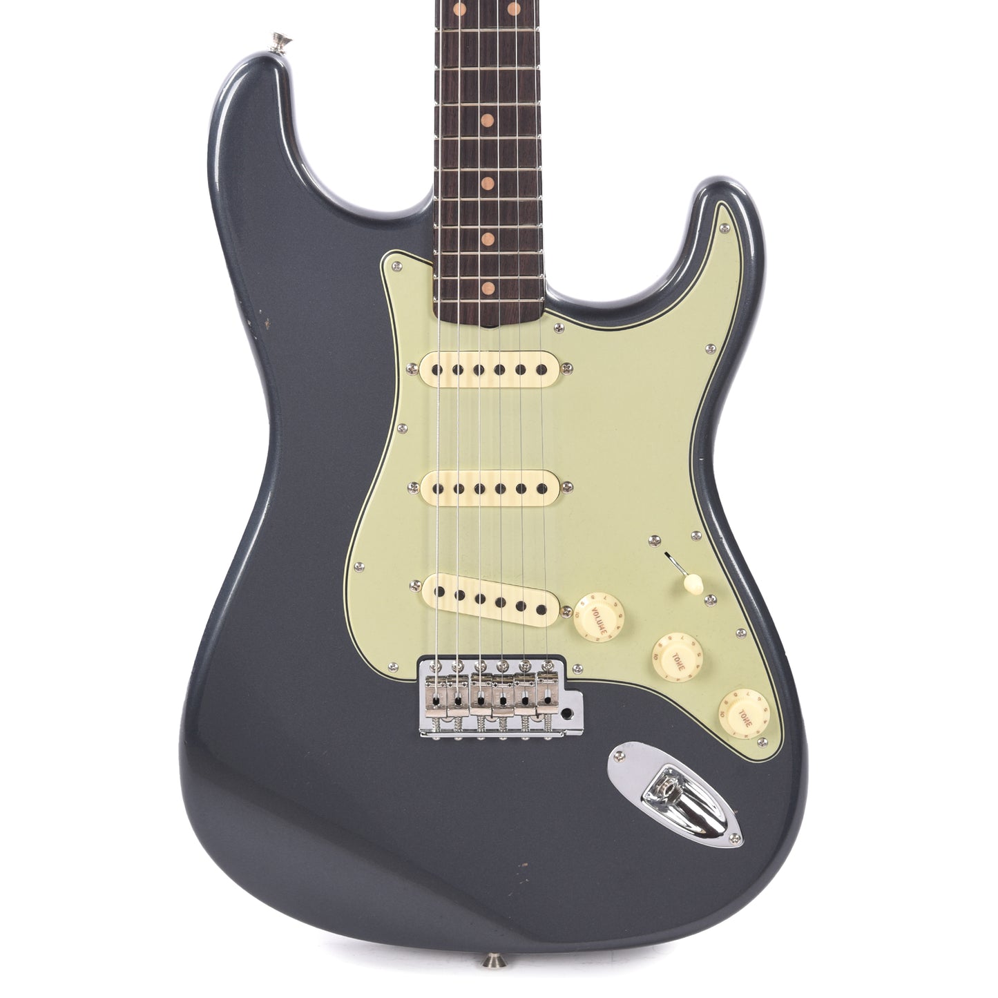 Fender Custom Shop 1960 Stratocaster "Chicago Special" Journeyman Relic Aged Charcoal Frost Metallic Electric Guitars / Solid Body
