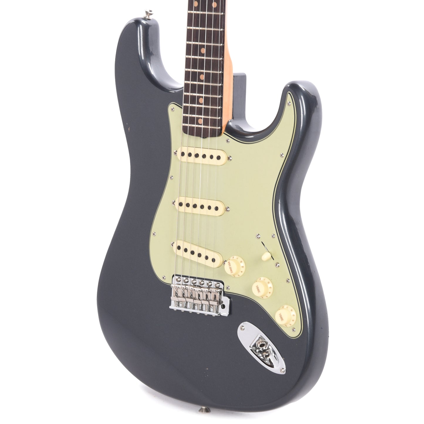 Fender Custom Shop 1960 Stratocaster "Chicago Special" Journeyman Relic Aged Charcoal Frost Metallic Electric Guitars / Solid Body