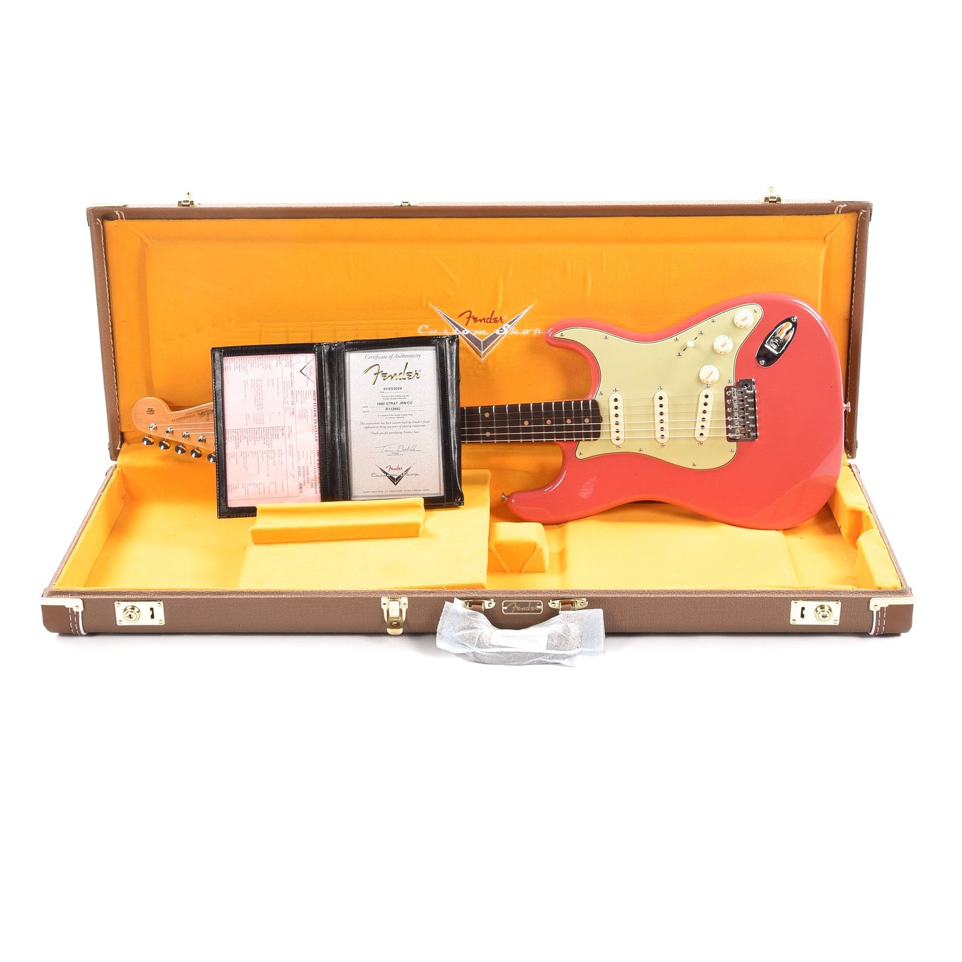 Fender Custom Shop 1960 Stratocaster "Chicago Special" Journeyman Relic Faded Fiesta Red Electric Guitars / Solid Body