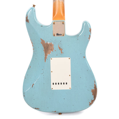 Fender Custom Shop 1960 Stratocaster "Chicago Special" LEFTY Heavy Relic Super Aged Daphne Blue w/Gold Hardware Electric Guitars / Solid Body