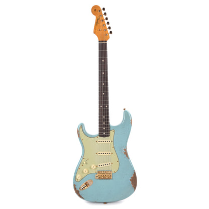 Fender Custom Shop 1960 Stratocaster "Chicago Special" LEFTY Heavy Relic Super Aged Daphne Blue w/Gold Hardware Electric Guitars / Solid Body
