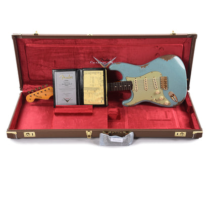 Fender Custom Shop 1960 Stratocaster "Chicago Special" LEFTY Heavy Relic Super Aged Daphne Blue w/Gold Hardware Electric Guitars / Solid Body