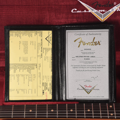 Fender Custom Shop 1960 Stratocaster "Chicago Special" NOS Super Aged Black Electric Guitars / Solid Body
