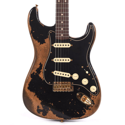 Fender Custom Shop 1960 Stratocaster "Chicago Special" Super Heavy Relic Aged Black w/Gold Hardware Electric Guitars / Solid Body