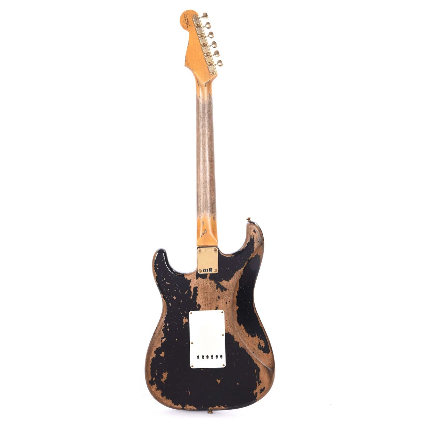 Fender Custom Shop 1960 Stratocaster "Chicago Special" Super Heavy Relic Aged Black w/Gold Hardware Electric Guitars / Solid Body