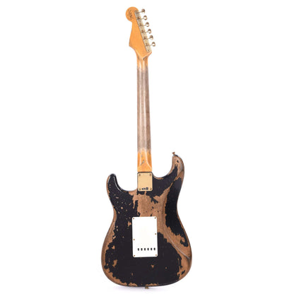 Fender Custom Shop 1960 Stratocaster "Chicago Special" Super Heavy Relic Aged Black w/Gold Hardware Electric Guitars / Solid Body