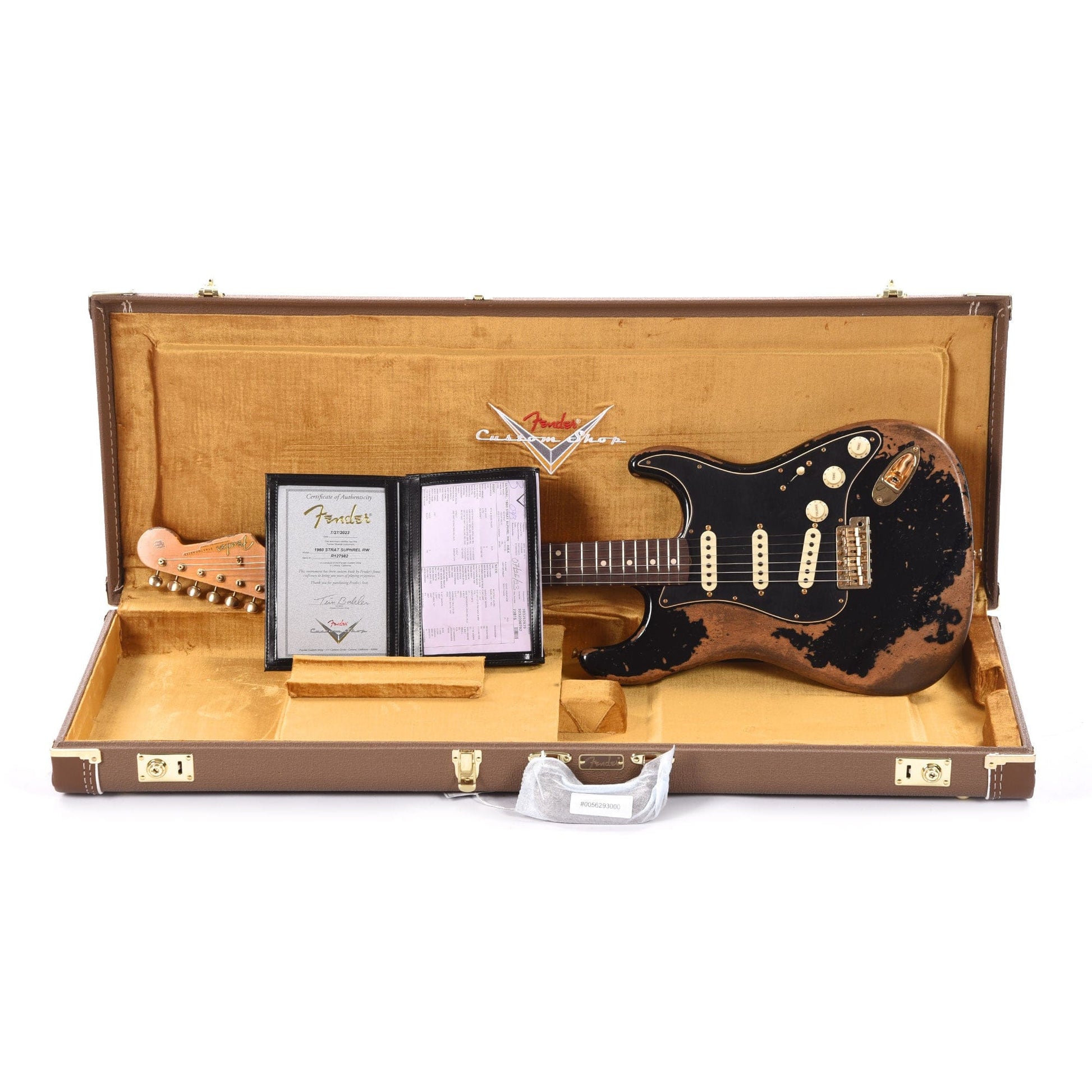 Fender Custom Shop 1960 Stratocaster "Chicago Special" Super Heavy Relic Aged Black w/Gold Hardware Electric Guitars / Solid Body