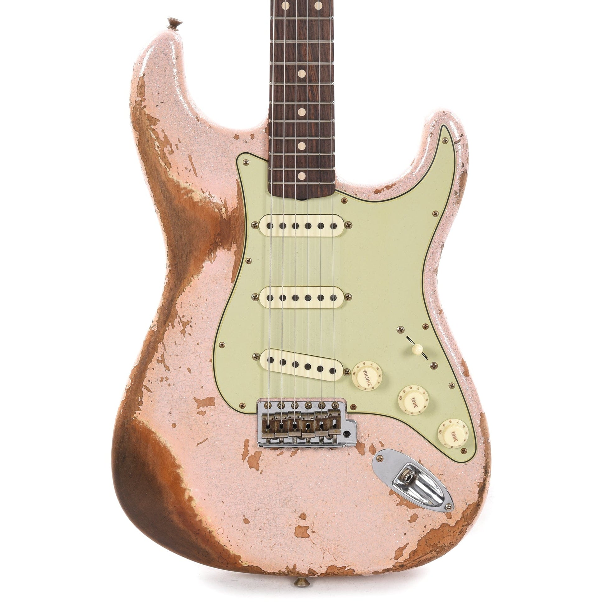 Fender Custom Shop 1960 Stratocaster "Chicago Special" Super Heavy Relic Faded Shell Pink Sparkle Electric Guitars / Solid Body