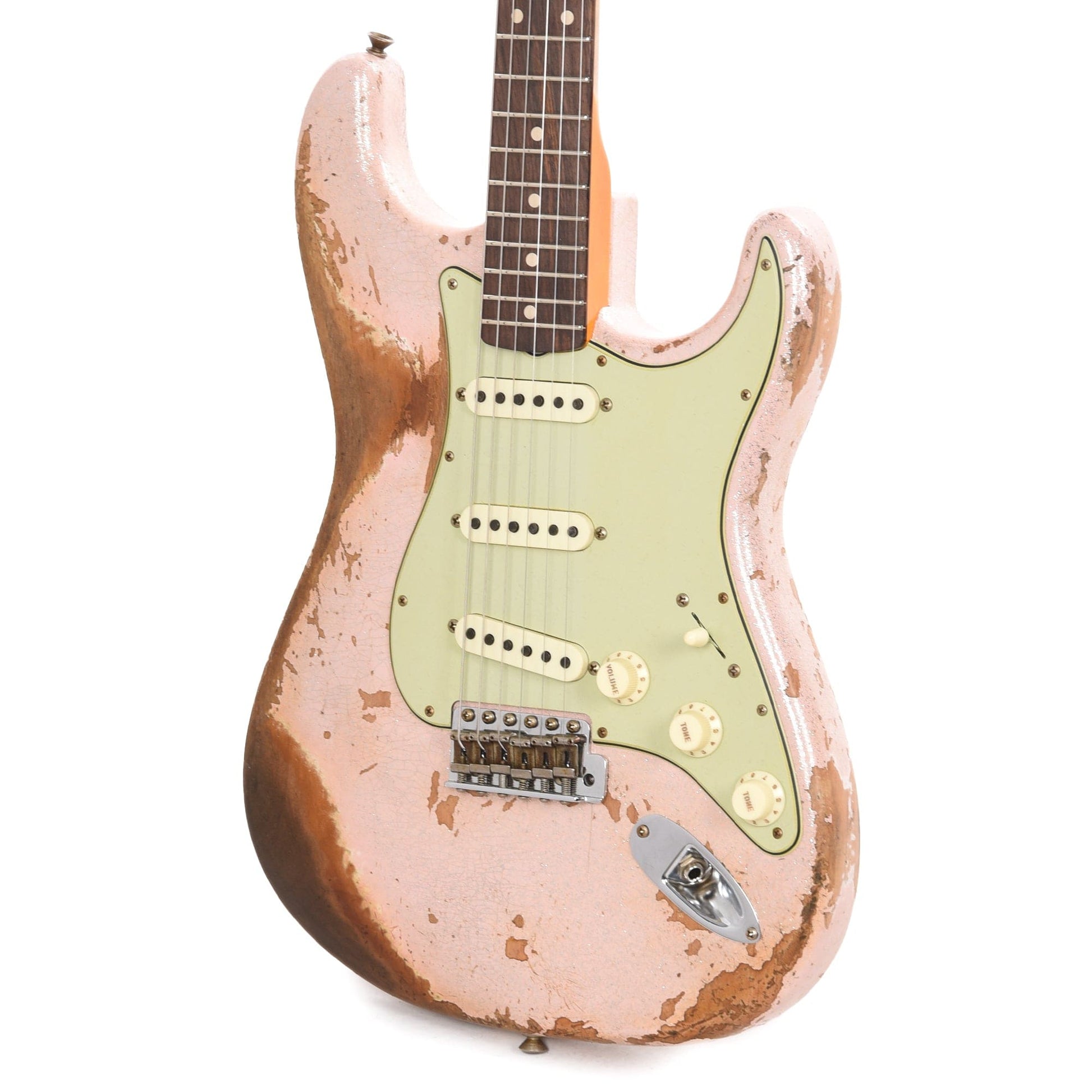 Fender Custom Shop 1960 Stratocaster "Chicago Special" Super Heavy Relic Faded Shell Pink Sparkle Electric Guitars / Solid Body