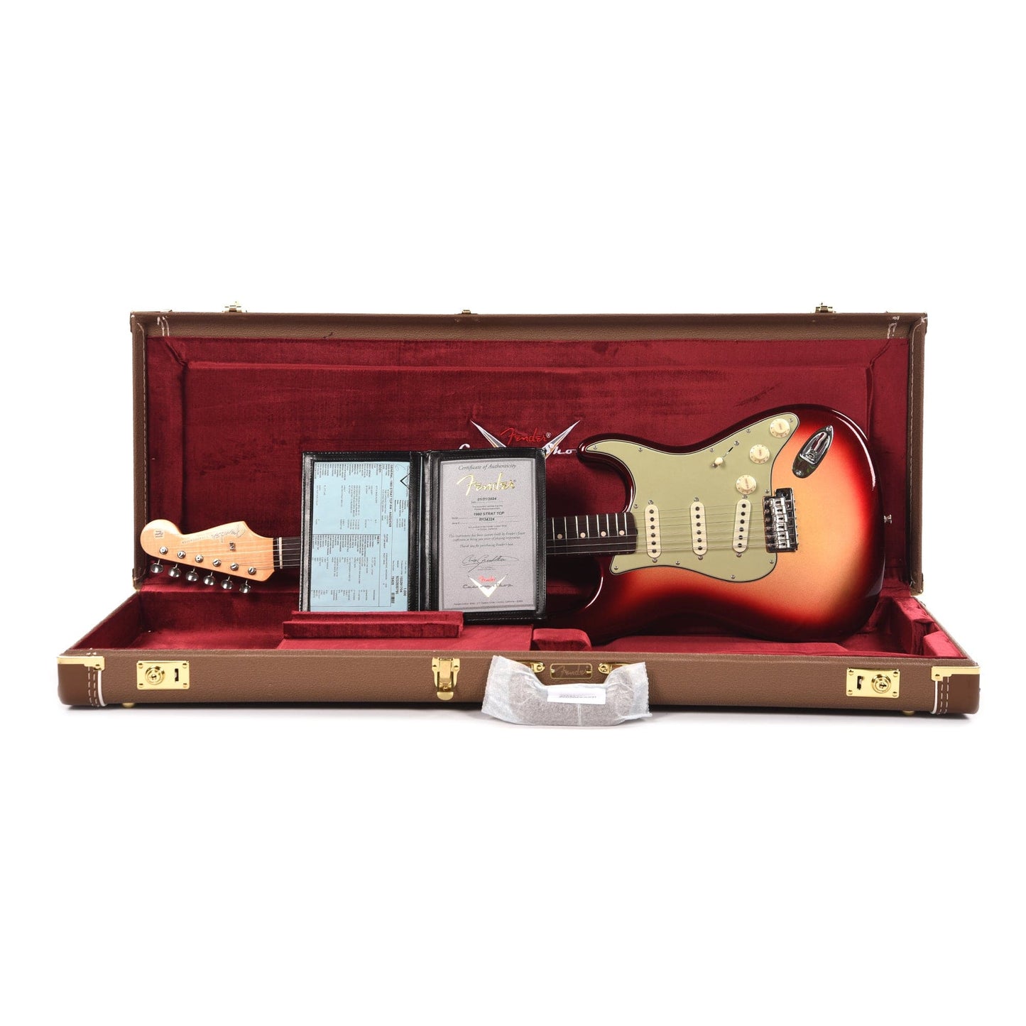 Fender Custom Shop 1960 Stratocaster "Chicago Special" Time Capsule Aged Aztec Gold/Oxblood Burst Electric Guitars / Solid Body