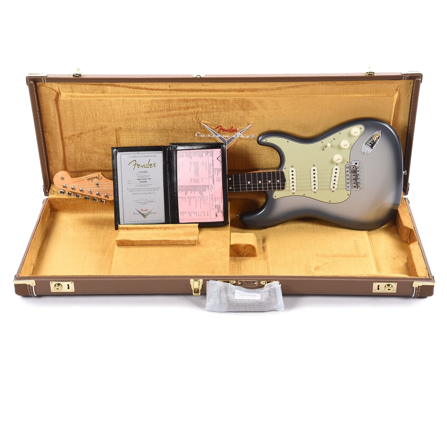 Fender Custom Shop 1960 Stratocaster "Chicago Special" Time Capsule Aged Inca Silver/Charcoal Frost Burst Electric Guitars / Solid Body