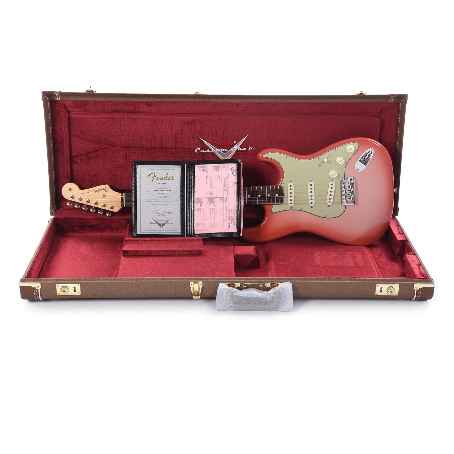 Fender Custom Shop 1960 Stratocaster "Chicago Special" Time Capsule Aged Shell Pink/Tahitian Coral Burst Electric Guitars / Solid Body
