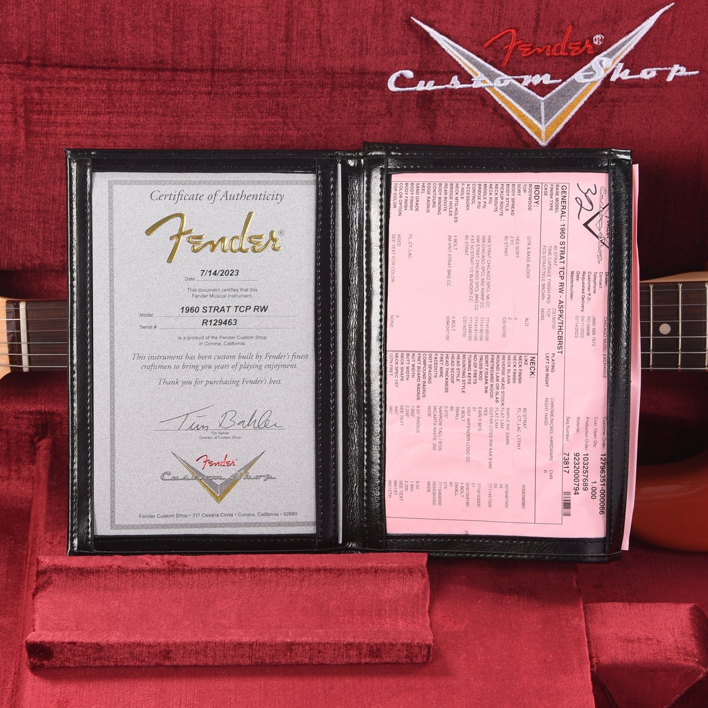 Fender Custom Shop 1960 Stratocaster "Chicago Special" Time Capsule Aged Shell Pink/Tahitian Coral Burst Electric Guitars / Solid Body